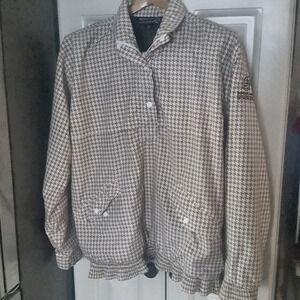 Sunderland of Scotland Pullover Houndstooth Golf Rainwear Jacket